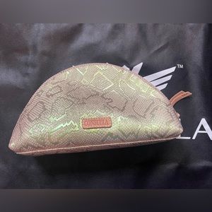 USED Consuela Brandy Large Cosmetic Bag